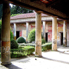 Villa romana negli scavi di Pompei